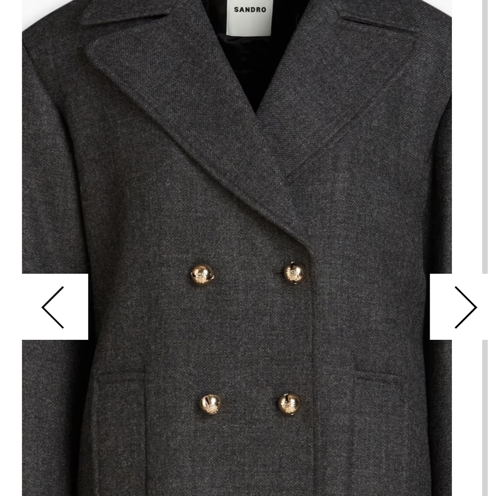 Sandro Women's Gray Wool Coat